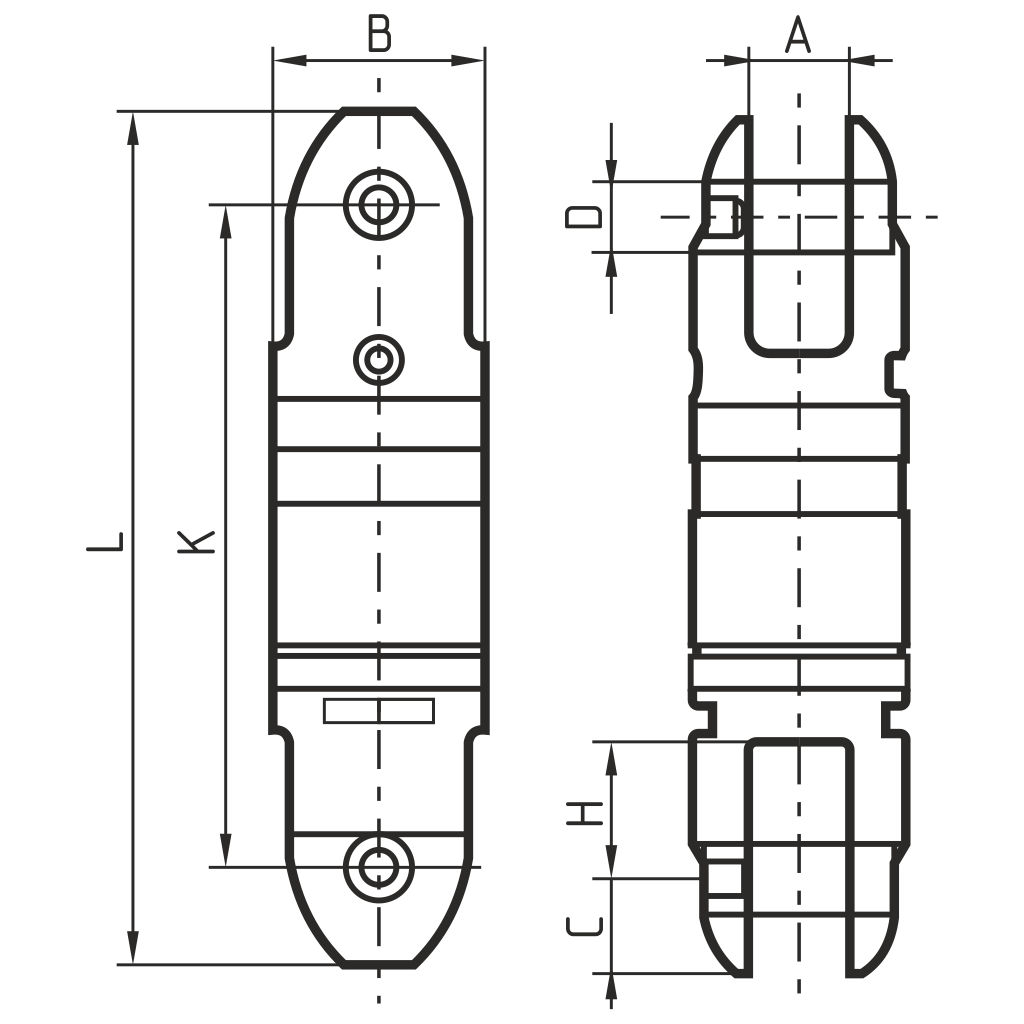 ВЕРТЛЮГ ШАРИКОПОДШИПНИКОВЫЙ YOKE ТИП 301 (СИГАРООБРАЗНЫЙ) СХЕМА